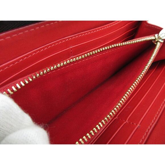 Christian Louboutin Spike Studs Panettone Round Zipper Long Wallet Black - Picture 11 of 12